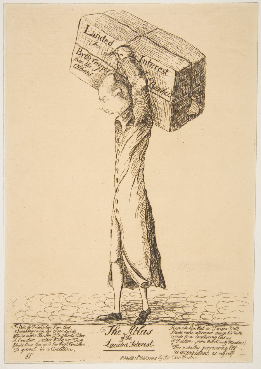 A földbirtokok atlasza, 1784. február 18. alkotó: James Sayers
