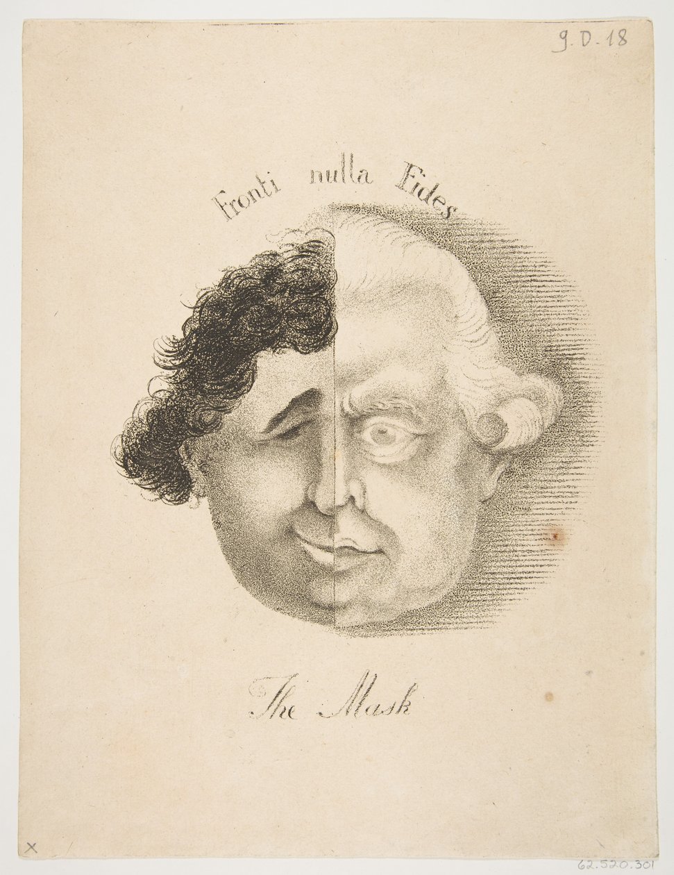 A maszk, 1783. május 21. alkotó: James Sayers