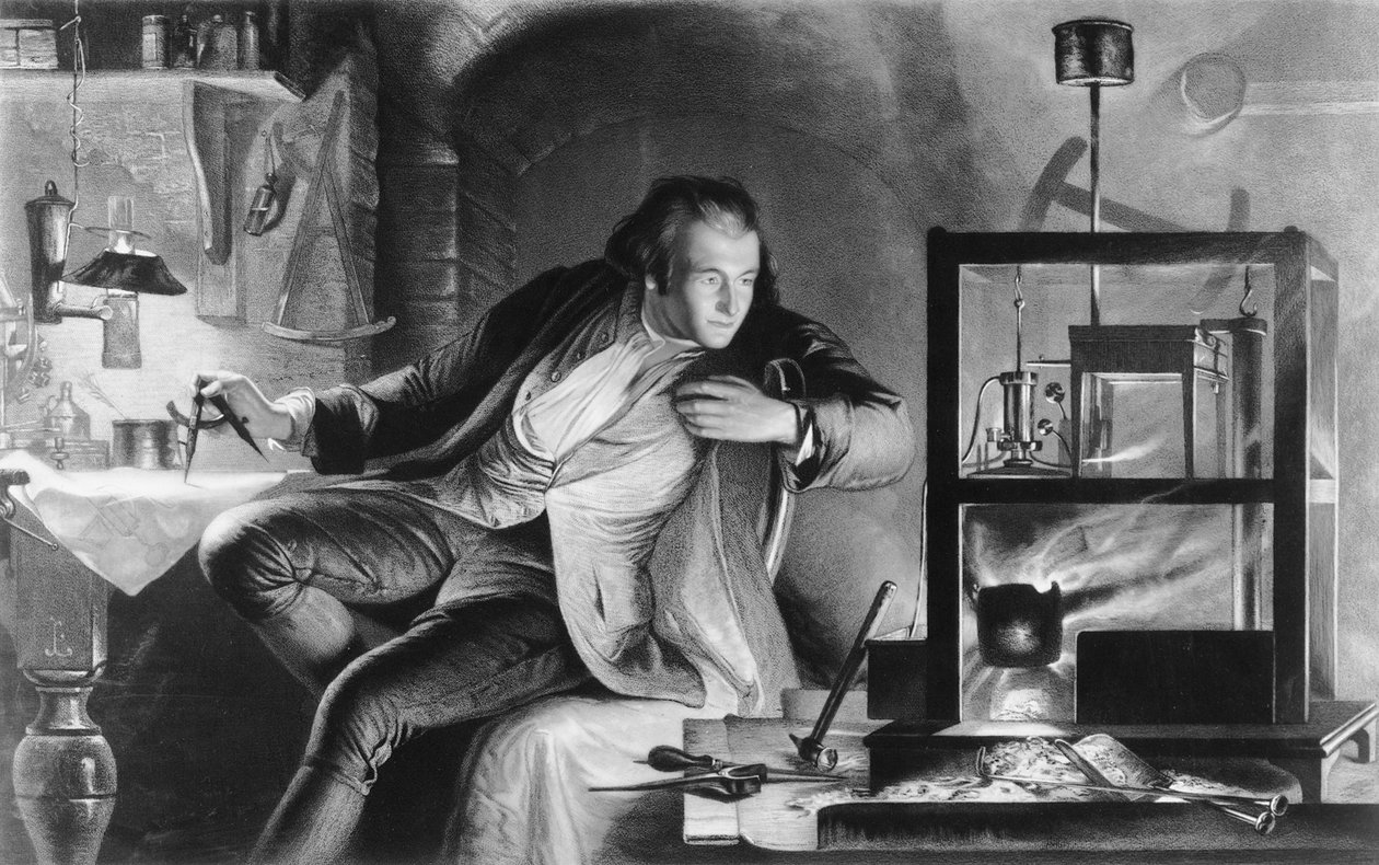 James Watt fiatal férfiként, c1769 alkotó: James Scott