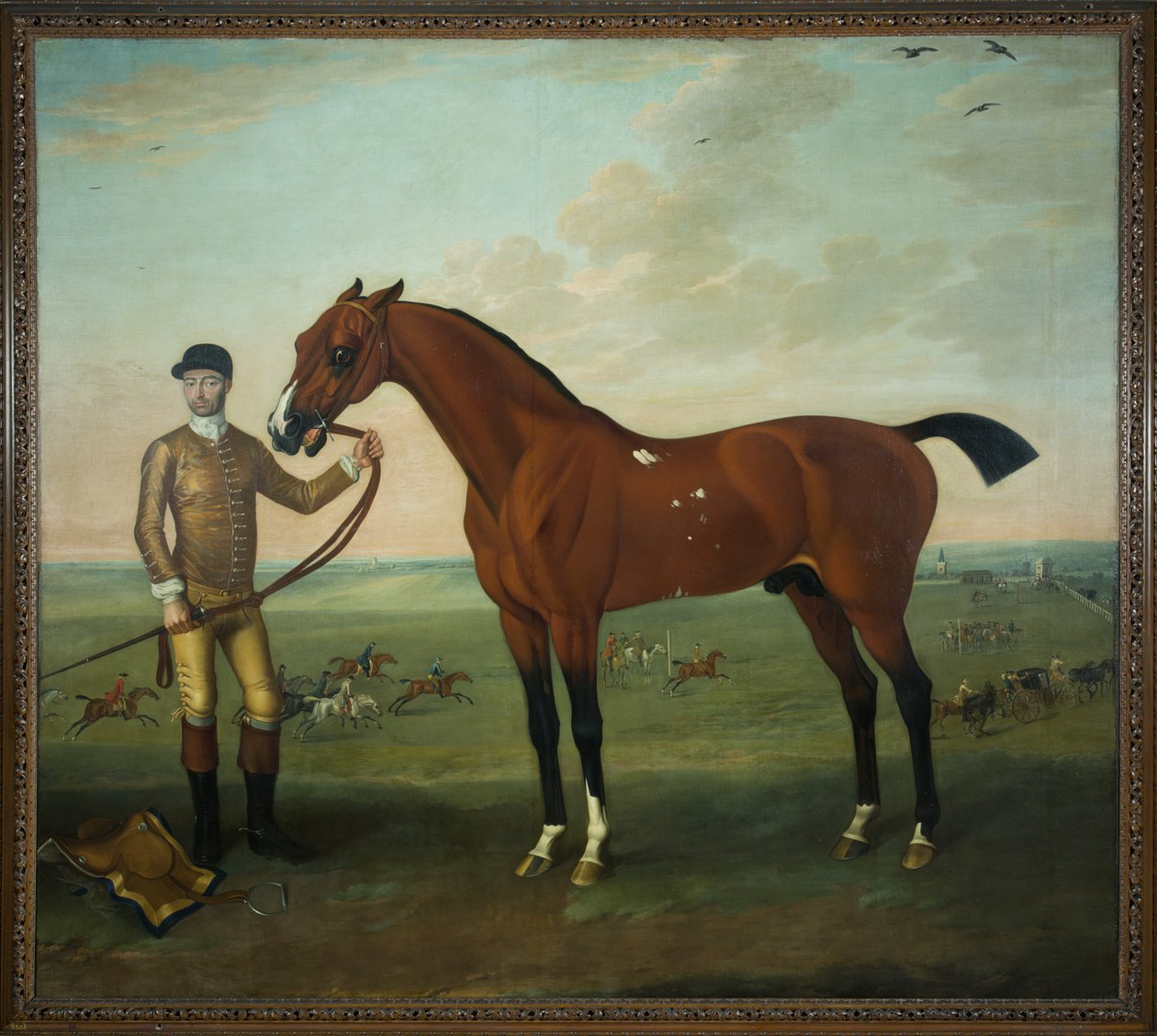 Repülő Childers vőlegénnyel a Newmarket Heath-en, 1722-25 körül (olaj, vászon) alkotó: James Seymour