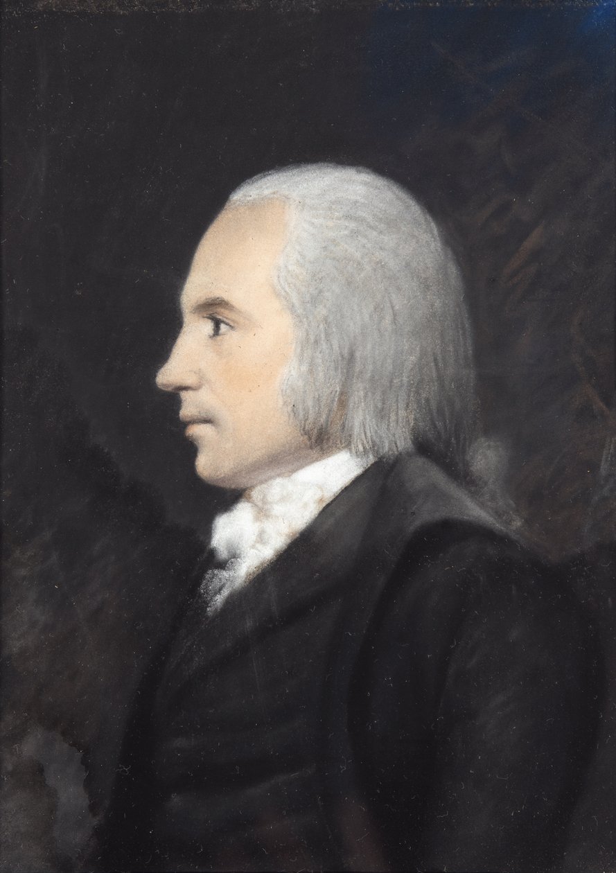 Aaron Burr (pasztell szürke papíron) alkotó: James Sharples
