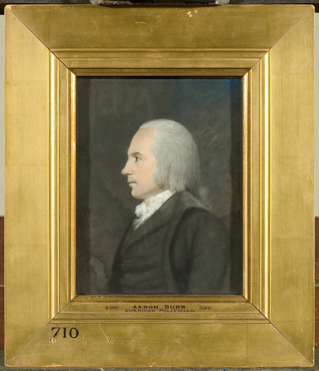 Aaron Burr, 1797 körül (színes pasztell, szürke papír) alkotó: James Sharples