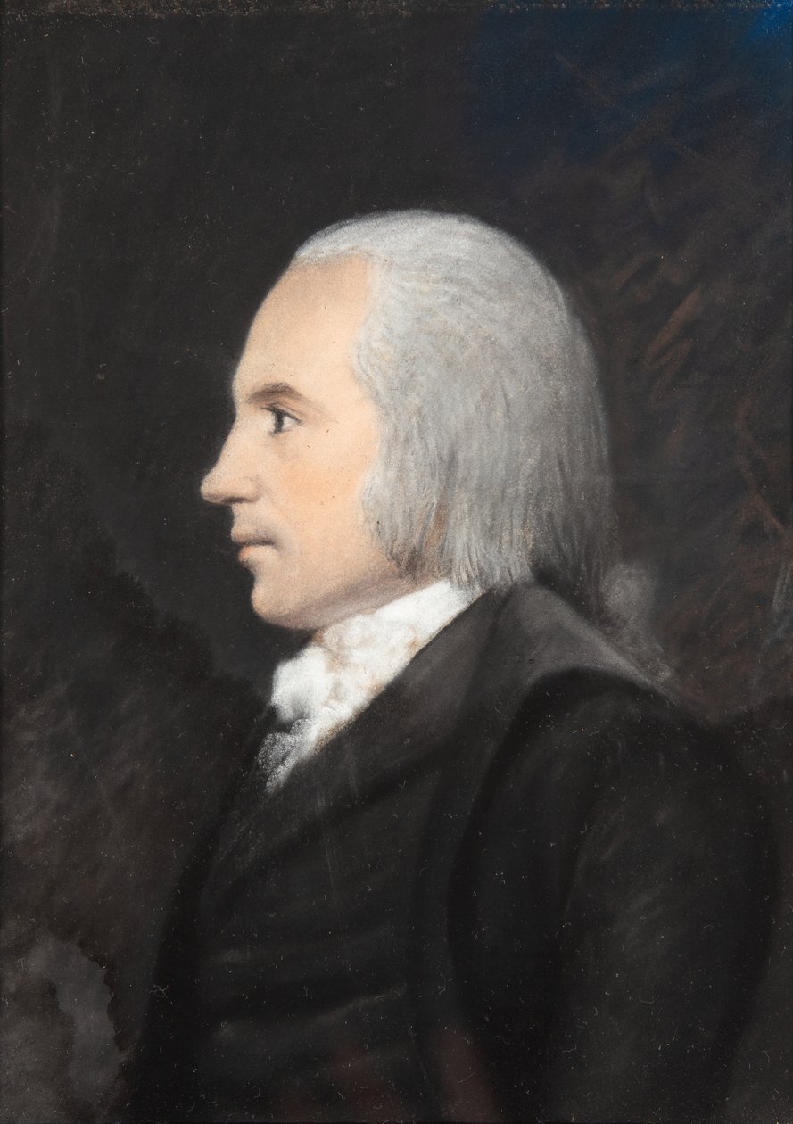 Aaron Burr, 1797 körül (színes pasztell szürke papíron) alkotó: James Sharples