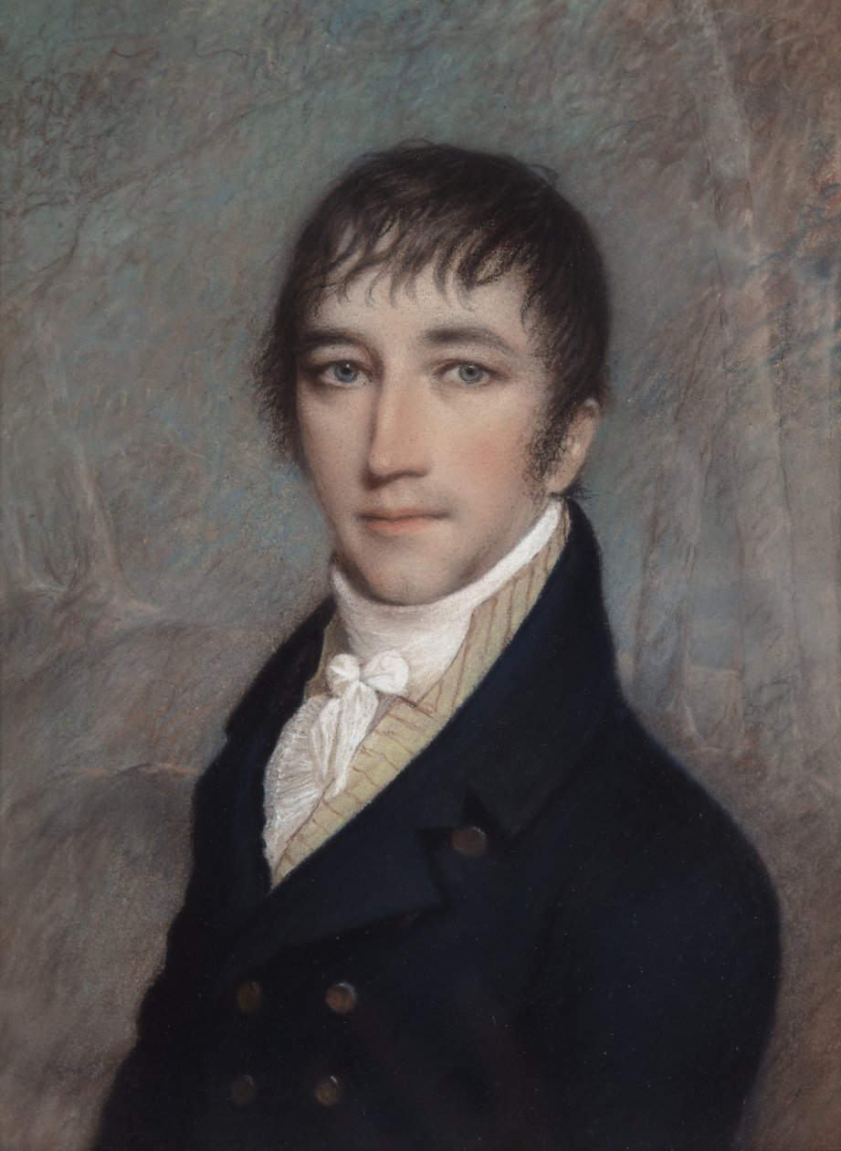 Clement Clarke Moore, 3/1810 (pasztell szürke papíron) alkotó: James Sharples