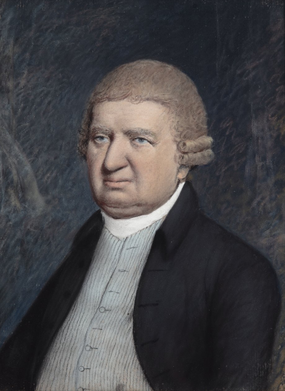 Dr. Erasmus Darwin, 1803 előtt (pasztell szürke papíron) alkotó: James Sharples