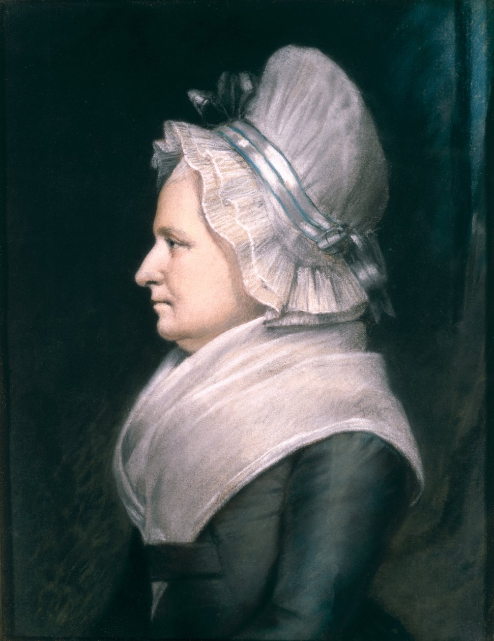 Mrs. Martha Washington (1731-1802) 1796 (pasztell, papíron) alkotó: James Sharples
