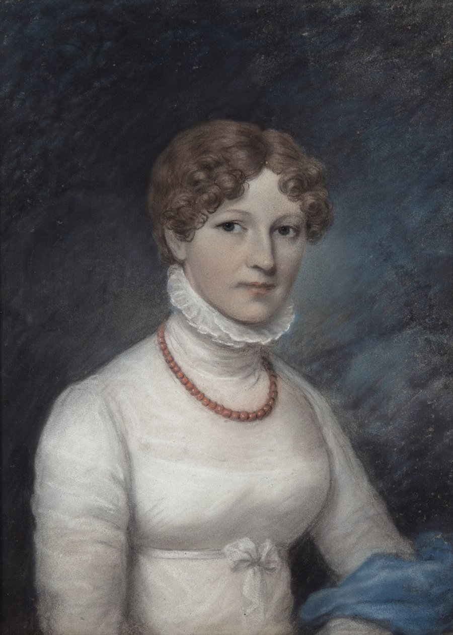 Mrs Morgan, 1794 körül (pasztell szürke papíron) alkotó: James Sharples