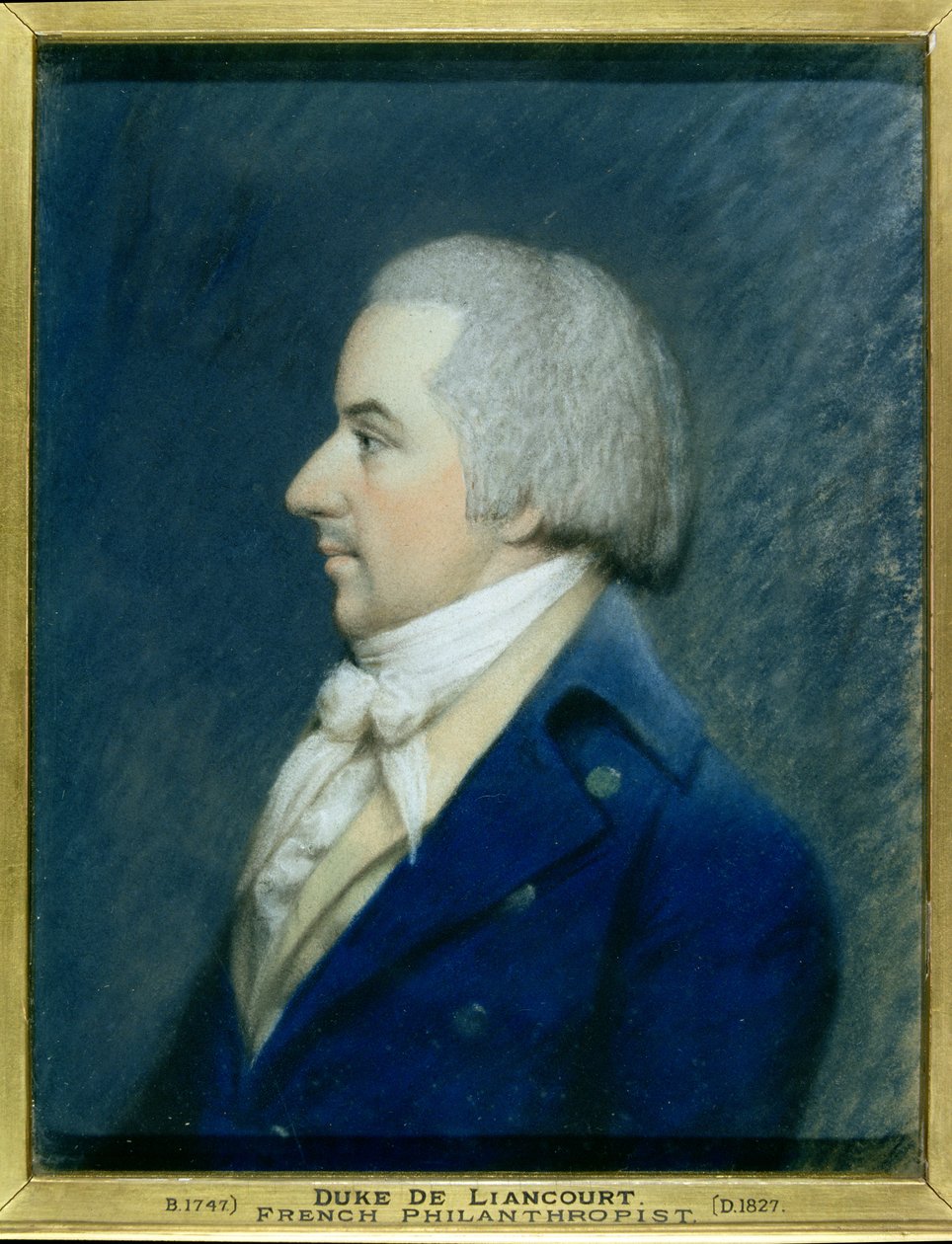 Liancourt herceg portréja (1747-1827) (pasztell, papír) alkotó: James Sharples