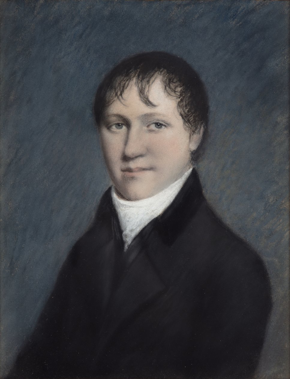 Sir Humphry Davy Bart, valószínűleg 1804-09 (pasztell szürke papíron) alkotó: James Sharples