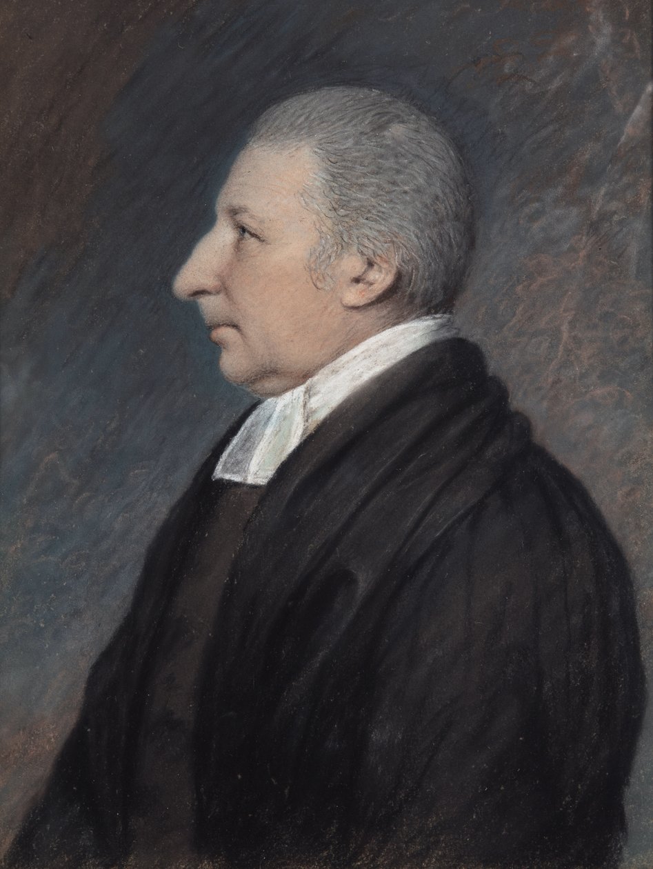 The Rev. Rowland Hill (pasztell szürke papíron) alkotó: James Sharples