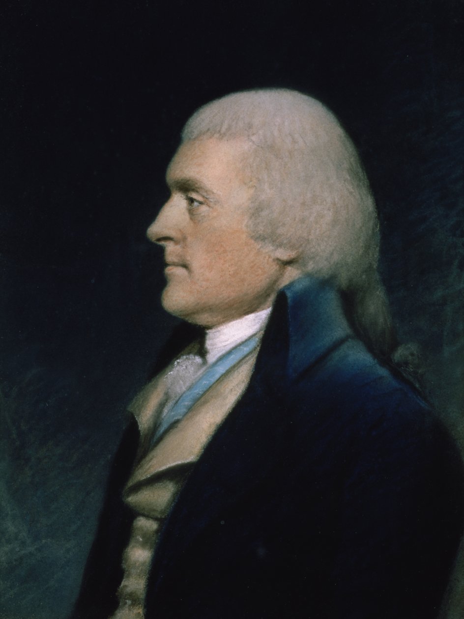 Thomas Jefferson (1743-1826) 1797 körül (pasztell papíron) alkotó: James Sharples