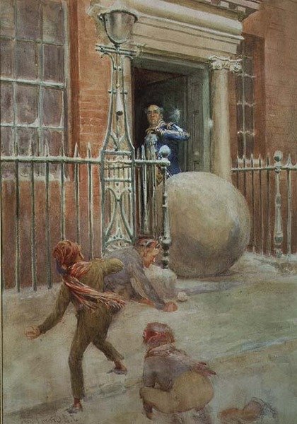 Hógolyózás - Sérülést sérelemre halmozva alkotó: James Shaw Crompton