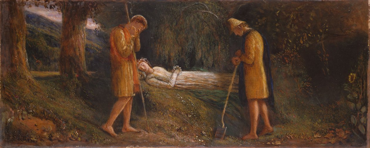 Imogen és a pásztorok 1860-1870. alkotó: James Smetham