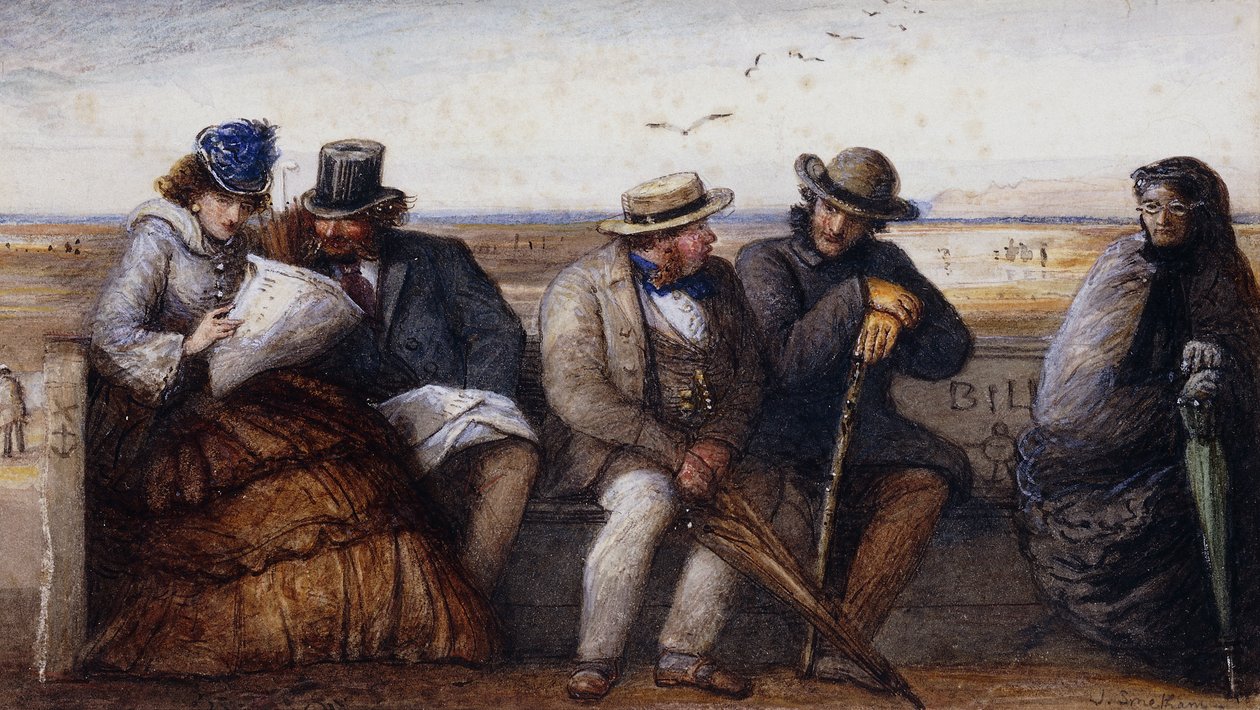 Tengerparti pletykák, alkotó: James Smetham
