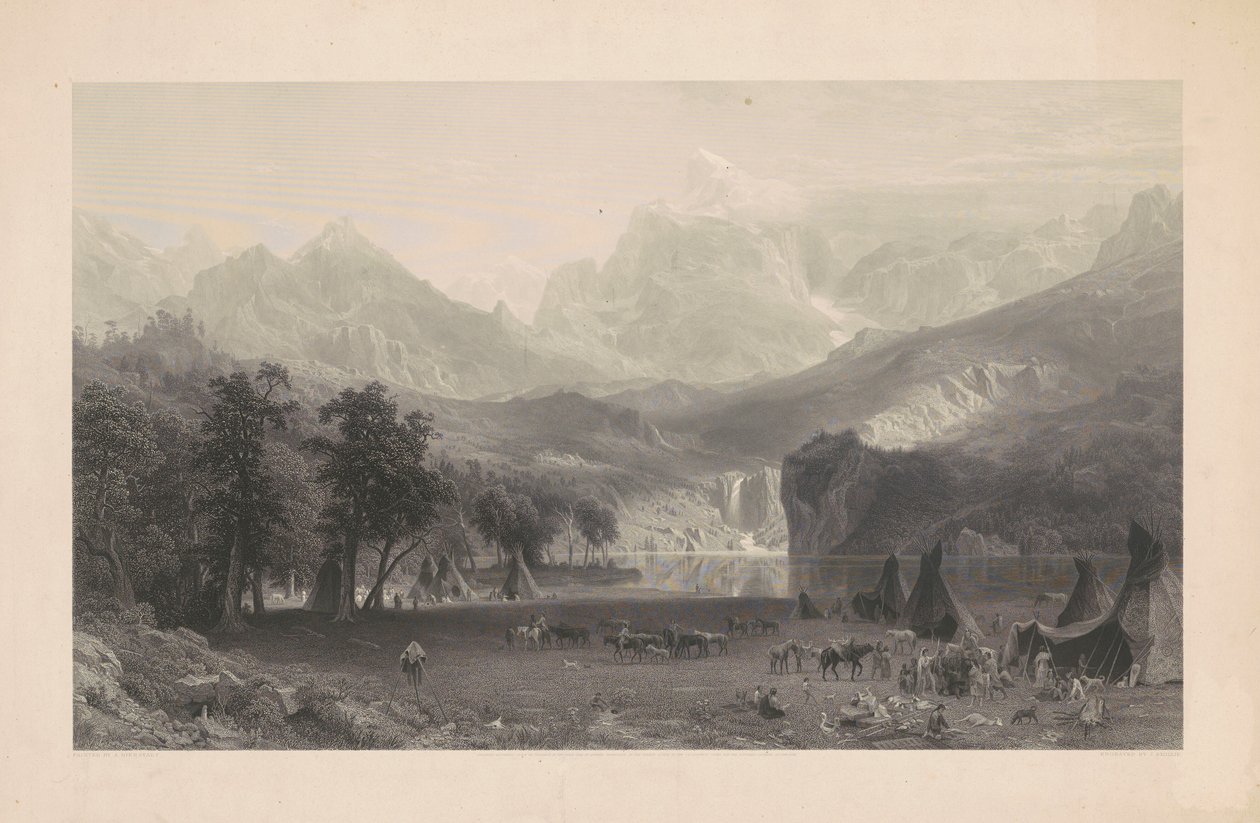 A Sziklás-hegység alkotó: James Smillie, after Albert Bierstadt