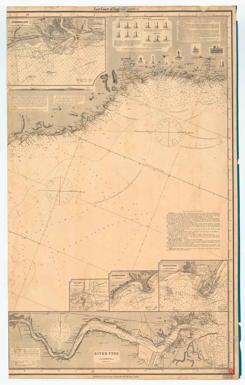 Anglia keleti partvidéke. Sheet 4, late 19th century (print) alkotó: James & Son Imray
