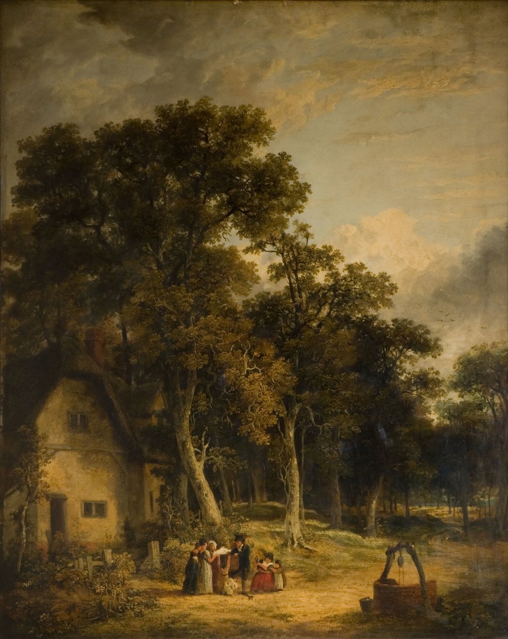 Víkendház egy erdőben, 1859. alkotó: James Stark