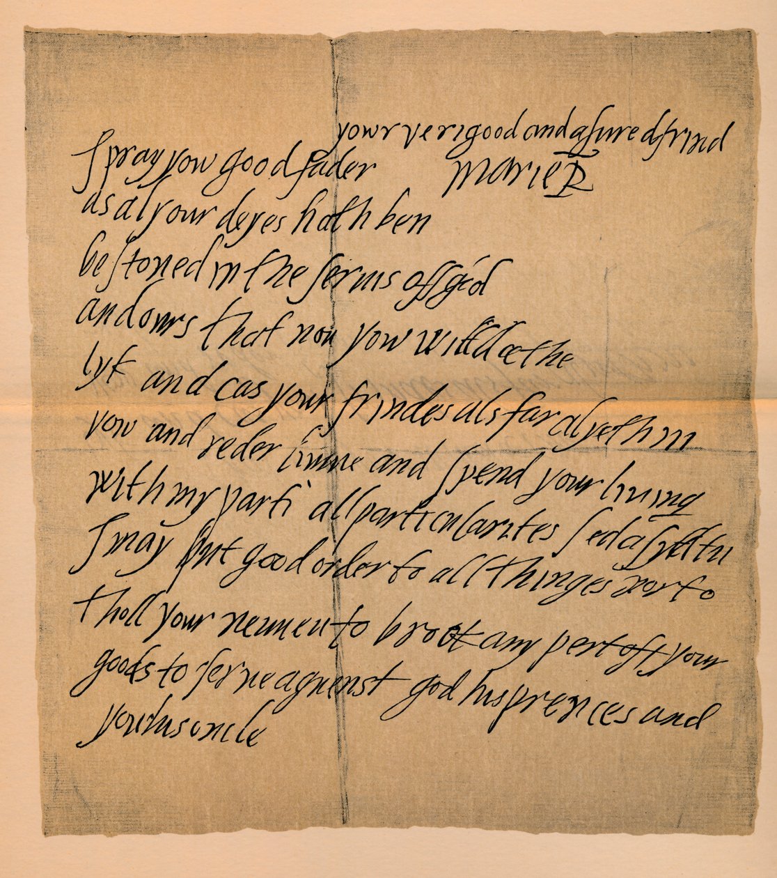 Mária királynő 1542-1587 közötti levele Dunfermline apátjához, 1889 alkotó: James Stillie