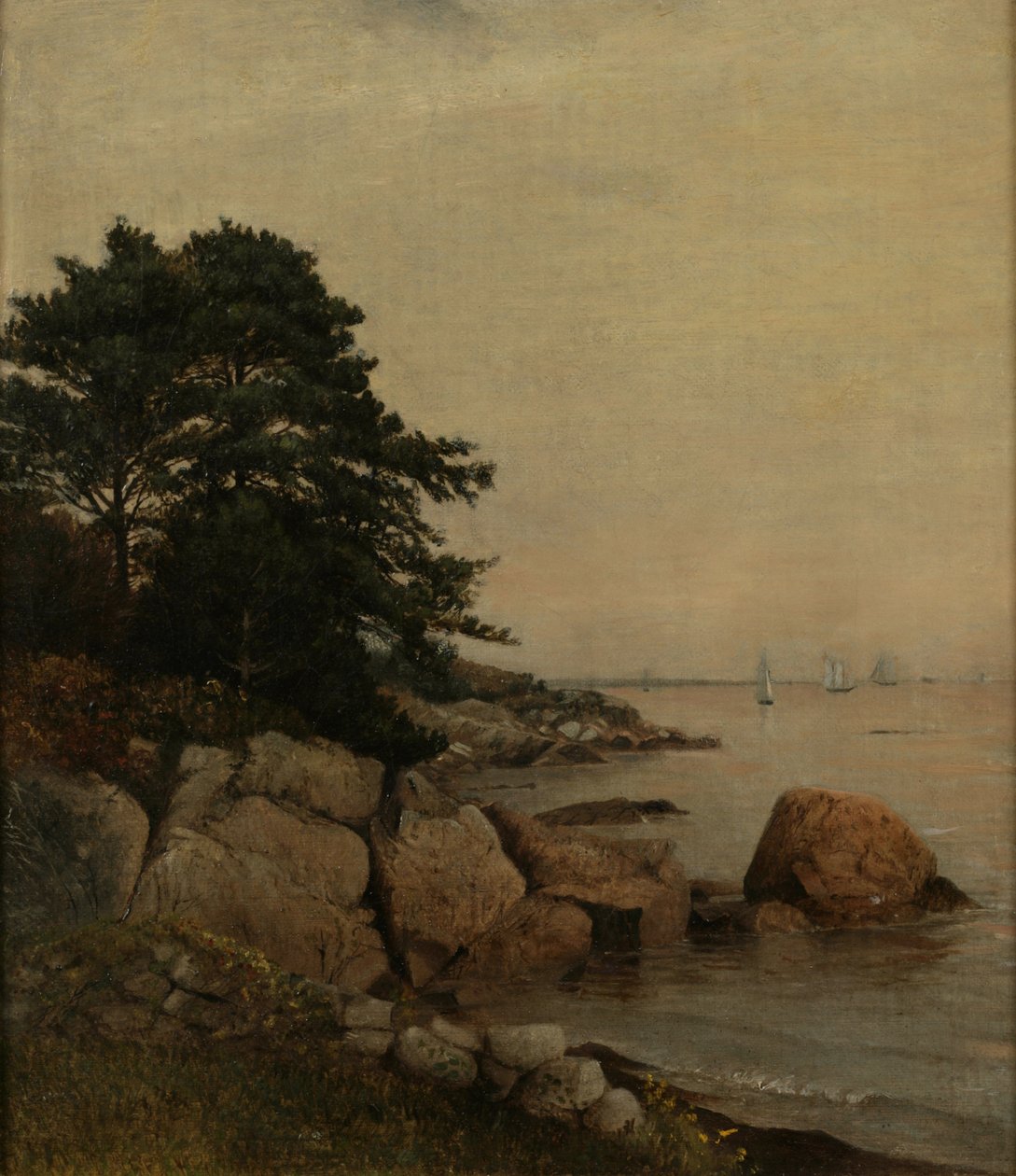 Beverly Rocks, 1860 körül (olaj, vászon) alkotó: James Suydam