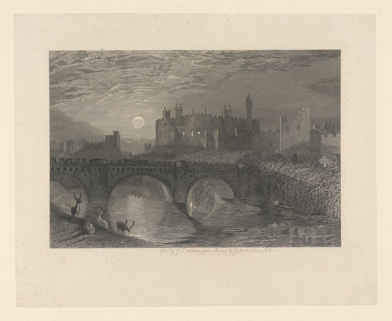 Alnwick kastély, Northumberland alkotó: James T. Willmore
