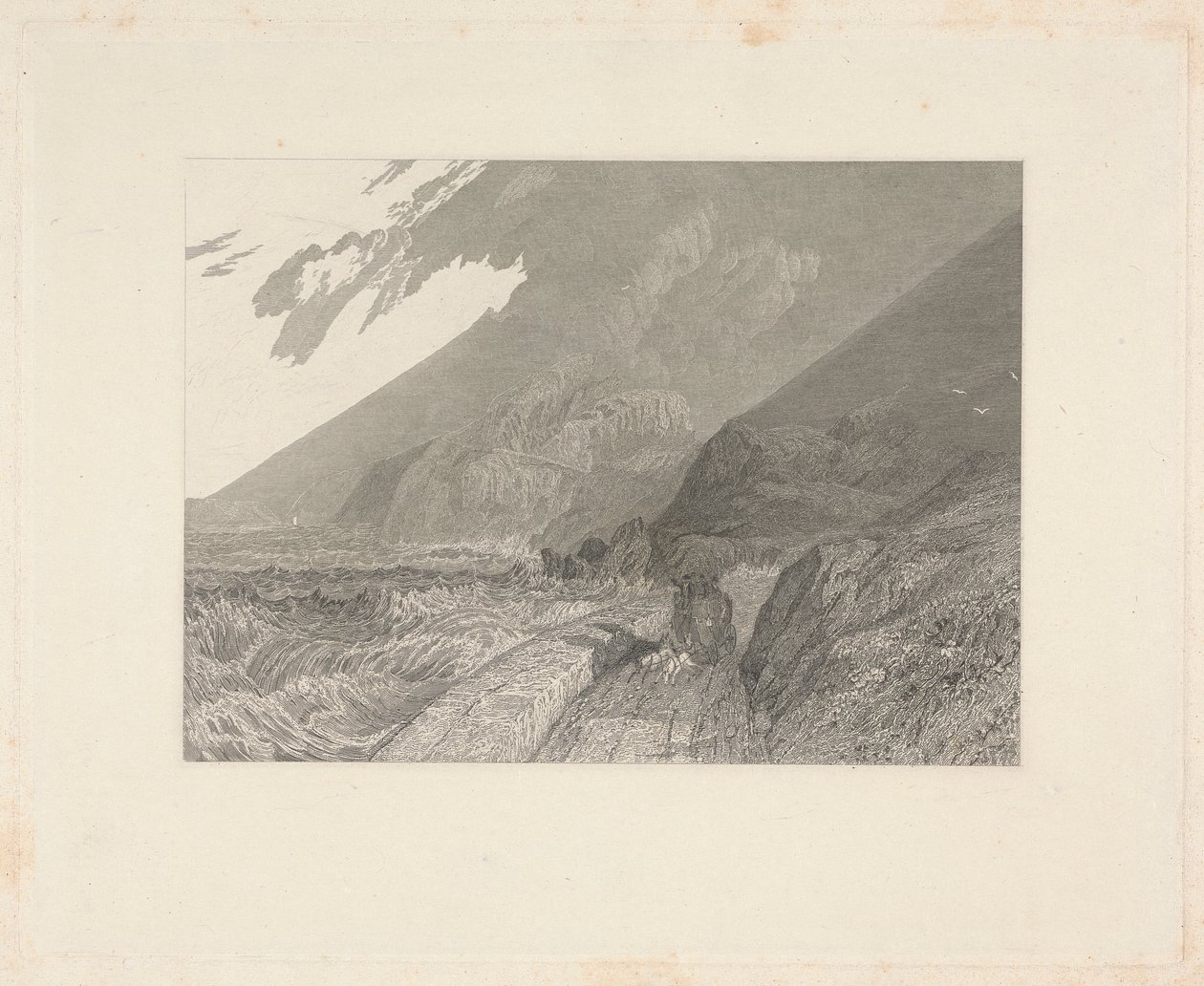 Penmaen Maur, Caernarvonshire alkotó: James T. Willmore