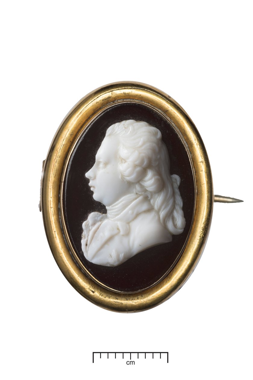 IV. György walesi hercegként, 1790 körül (arany és fehér üveg) alkotó: James Tassie