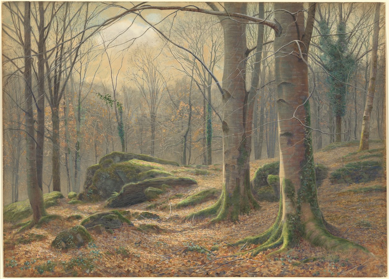 Egy téli reggel, olvad a dér alkotó: James Thomas Watts