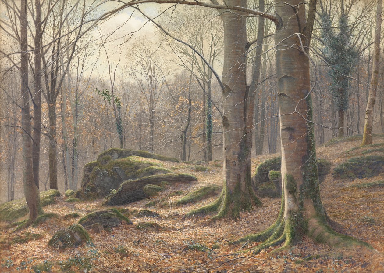 Egy téli reggel, olvad a dér, 1885-1894 alkotó: James Thomas Watts