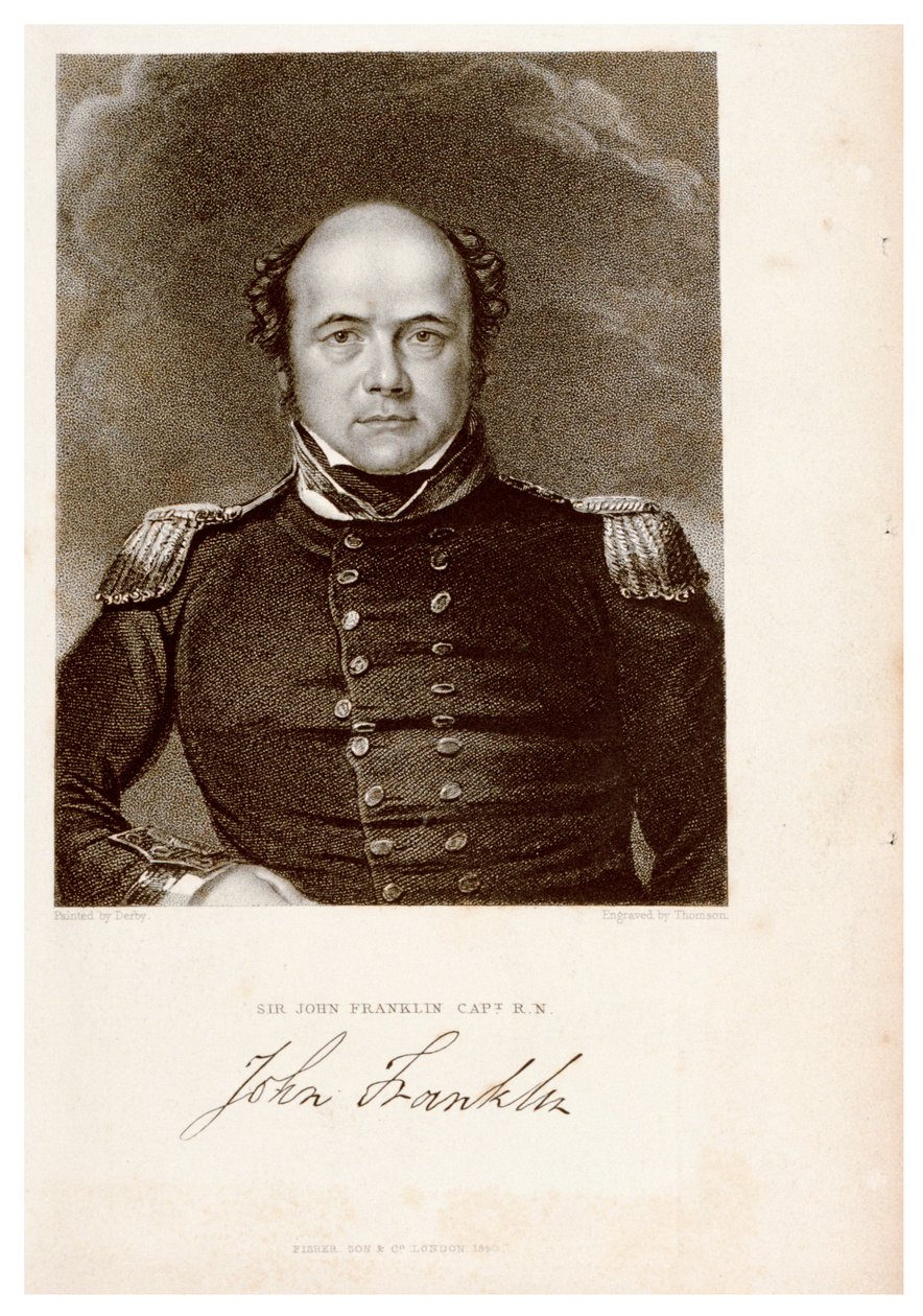 Sir John Franklin kapitány. R.N. John Franklin alkotó: James Thomson