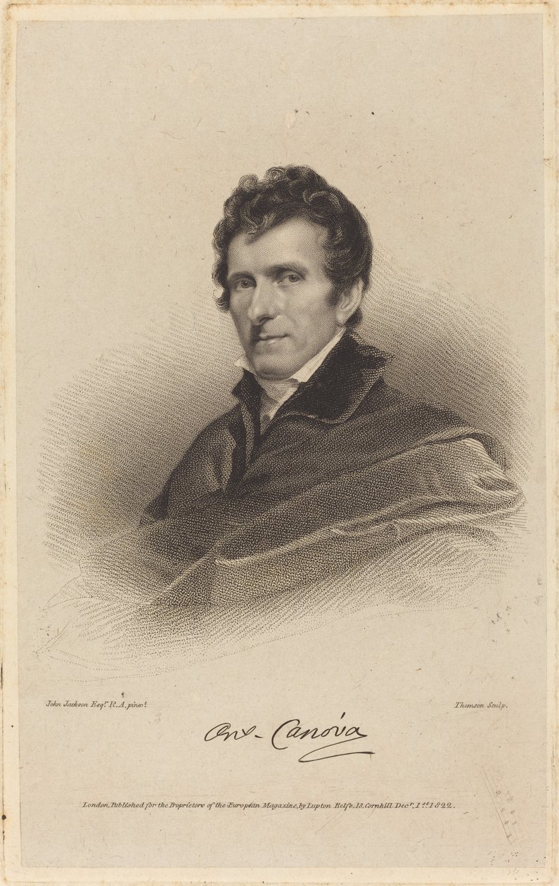 Antonio Canova alkotó: James Thomson possibly after John Jackson