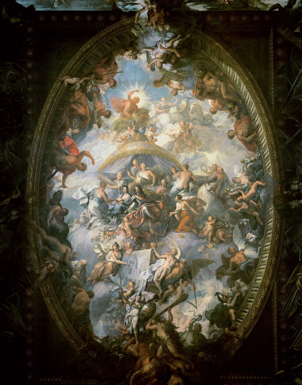 A festett terem mennyezete, 1707-14 alkotó: James Thornhill