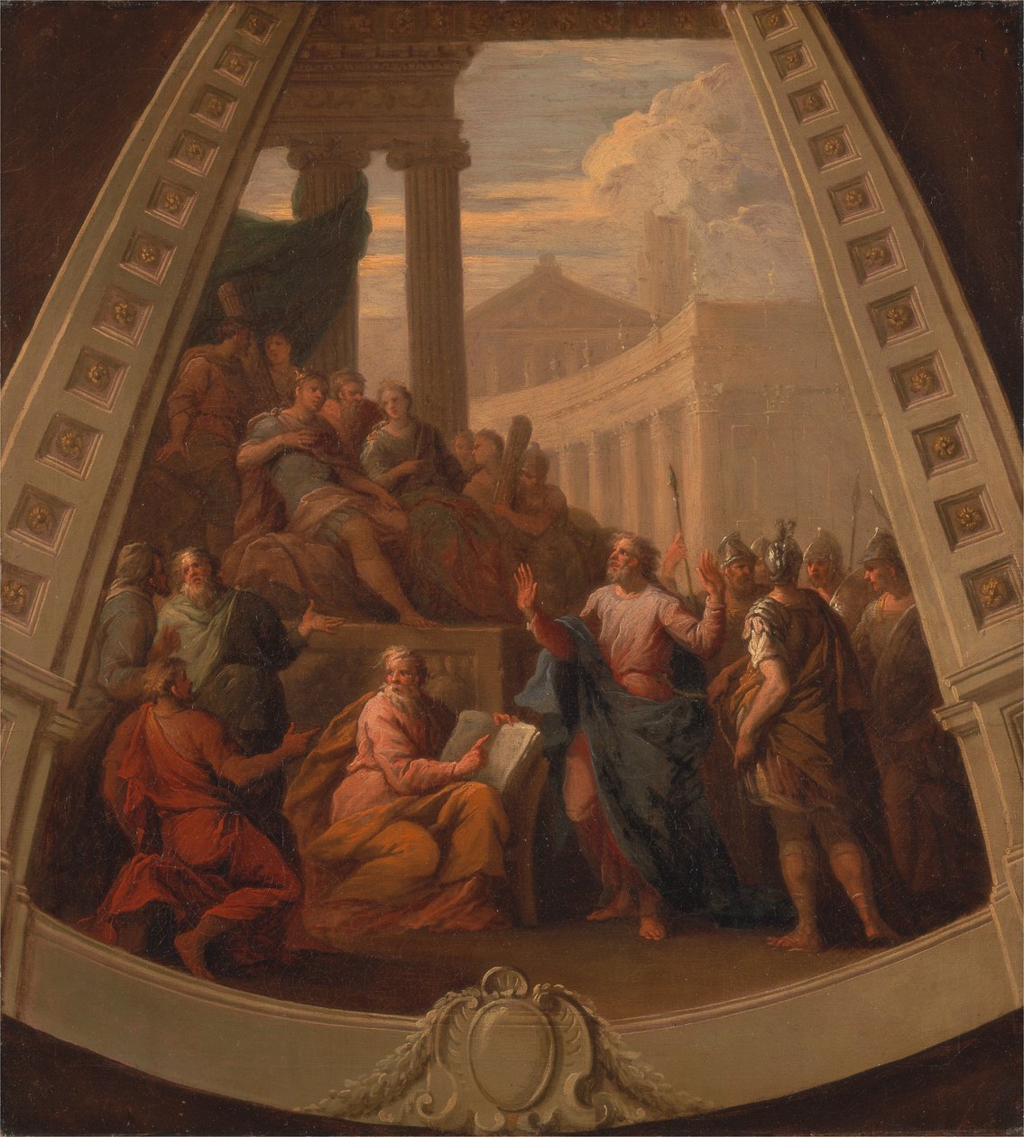 Szent Pál Agrippa előtt alkotó: James Thornhill