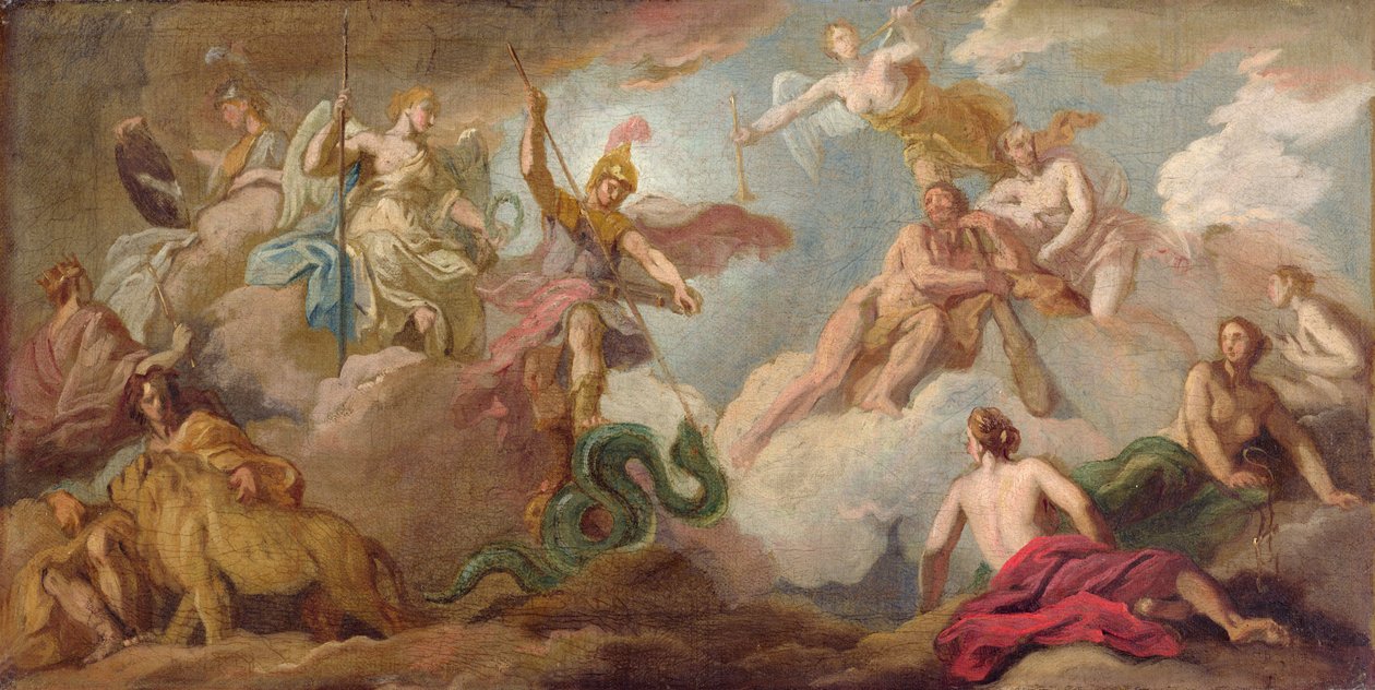 Apollo győzelme, 1716 körül (olaj, vászon) alkotó: James Thornhill
