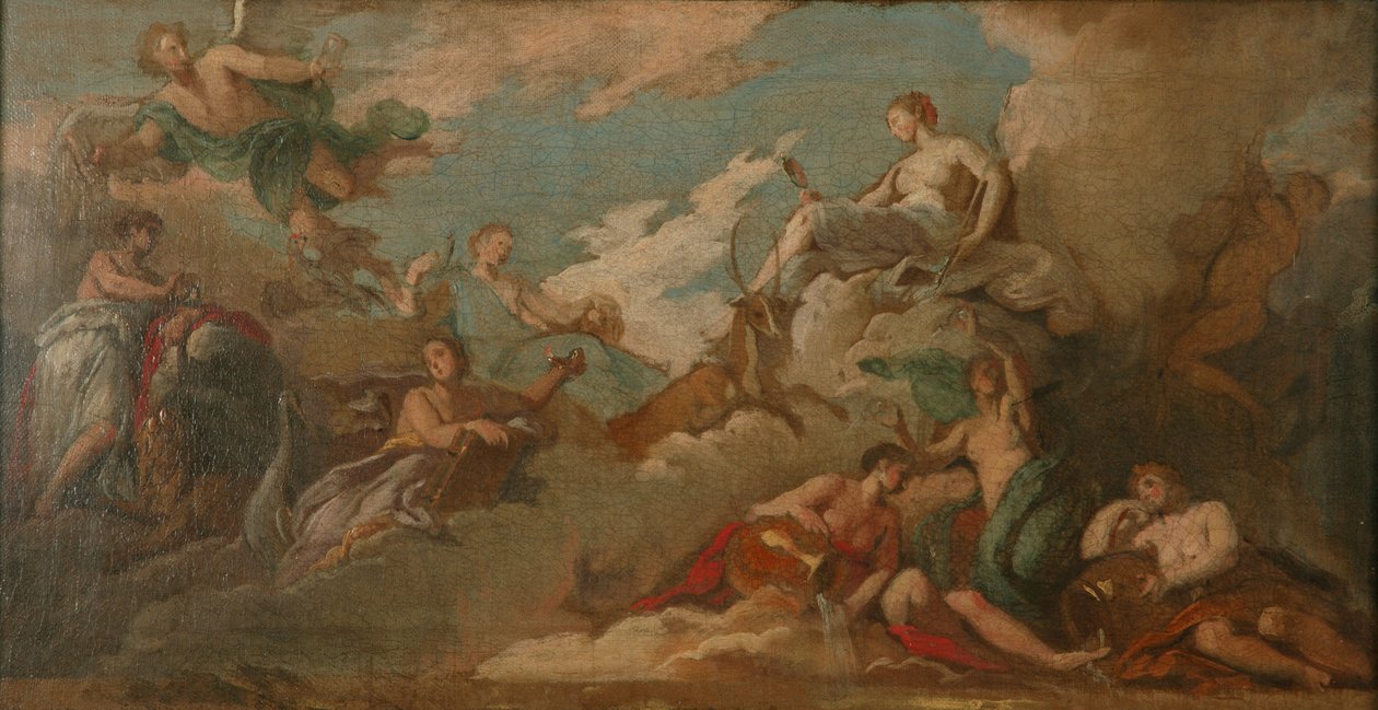 Idő, körültekintés és éberség, 1716 körül (olaj, vászon) alkotó: James Thornhill