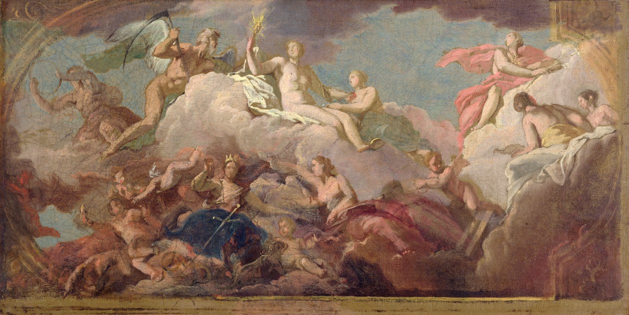 Time, Truth and Justice, c.1716 (oil on canvas) alkotó: James Thornhill