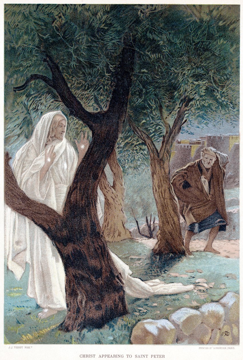 Krisztus megjelenése Szent Péternek, 1890 alkotó: James Tissot