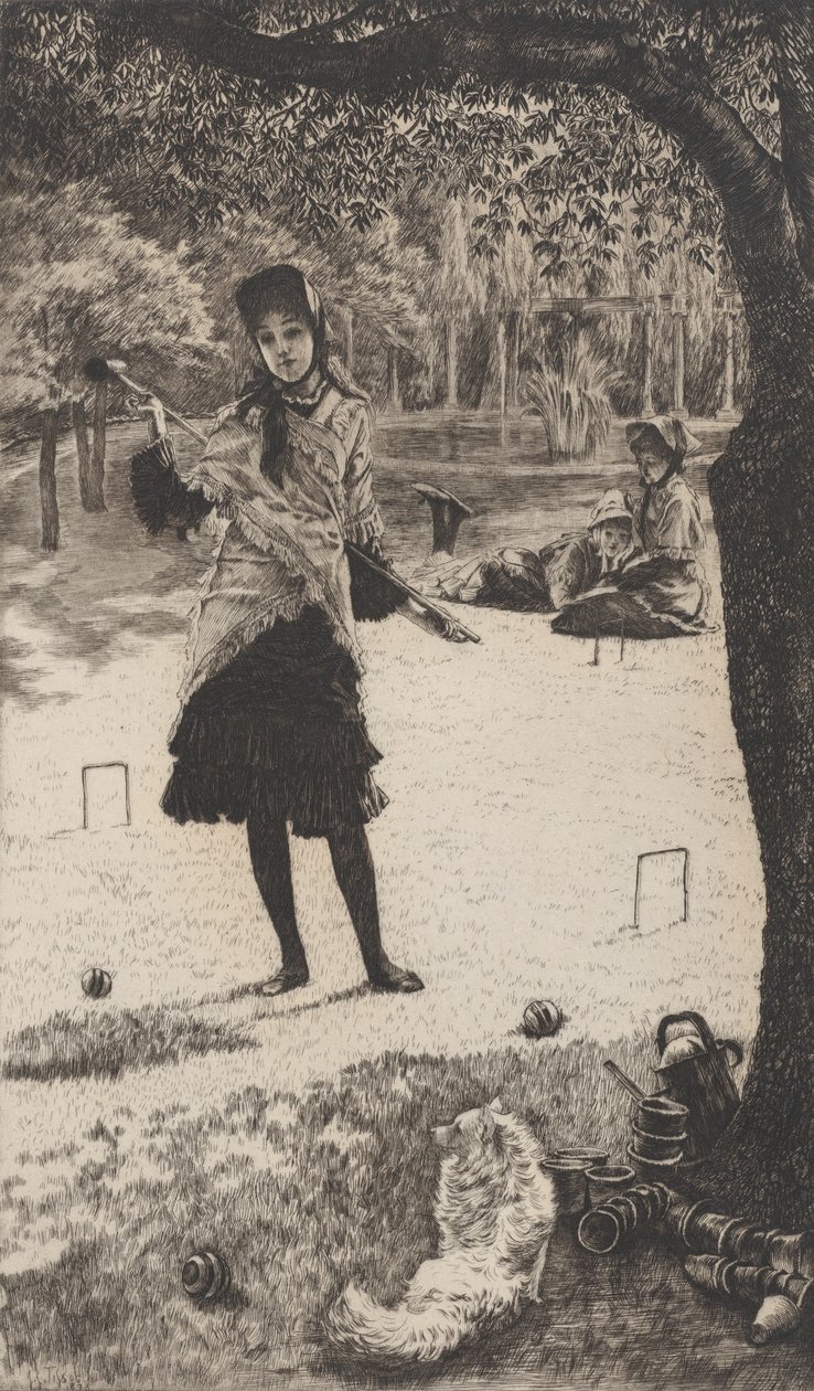 Krokett, 1878. alkotó: James Tissot