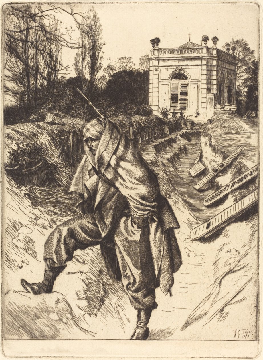 Grand Garde szuvenír Párizs ostromáról, 1878. alkotó: James Tissot