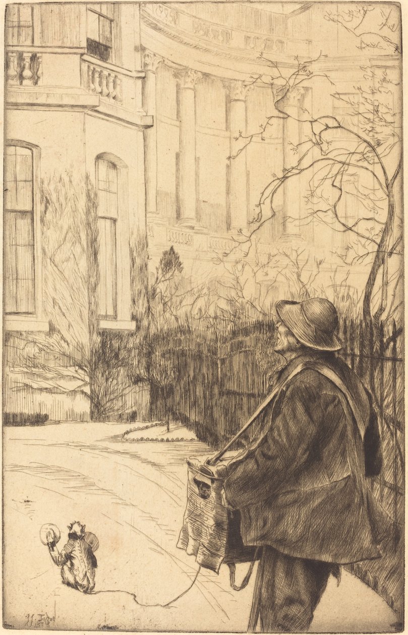 Az orgonacsiszoló, 1878. alkotó: James Tissot