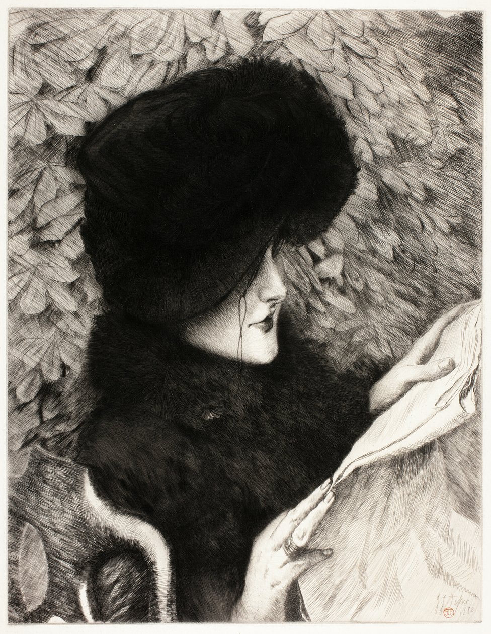 Az újság alkotó: James Tissot