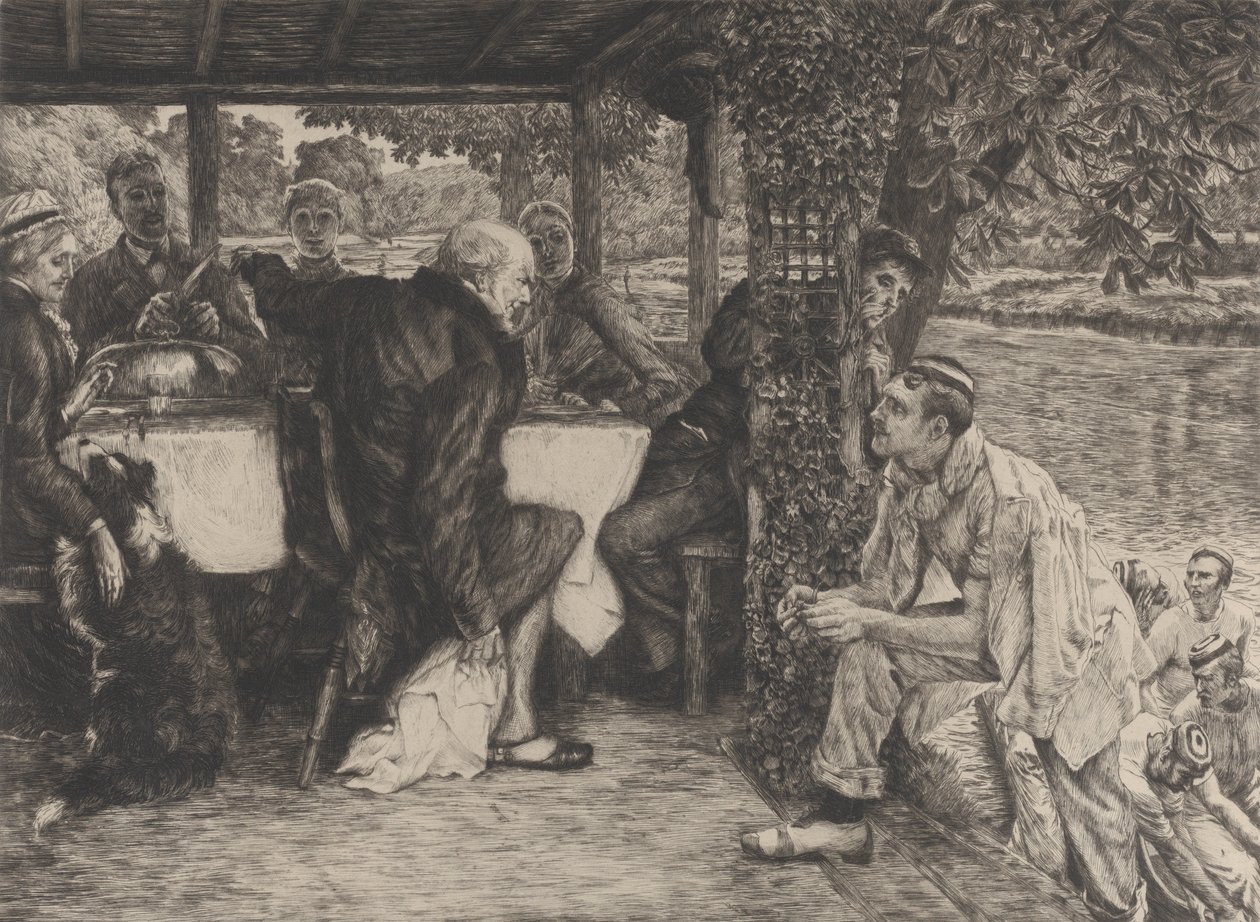Példabeszéd a tékozló fiúról, IV. sz.: A hízott borjú, 1882. alkotó: James Tissot