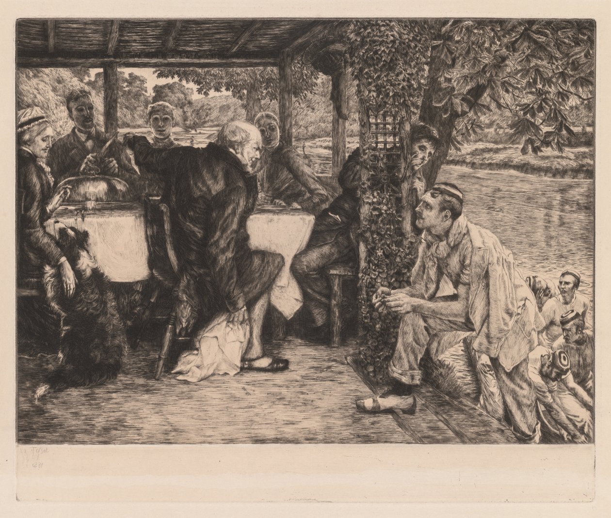 A tékozló fiú: A hízott borjú alkotó: James Tissot