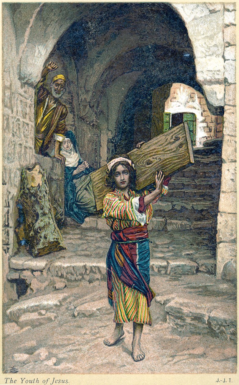 „Jézus ifjúsága”, 1897 alkotó: James Tissot