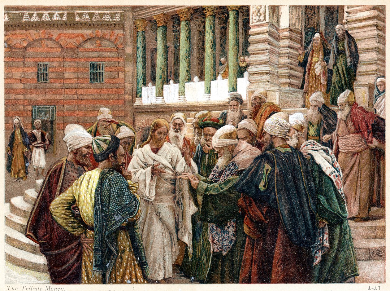 Az adópénz, c1890 alkotó: James Tissot