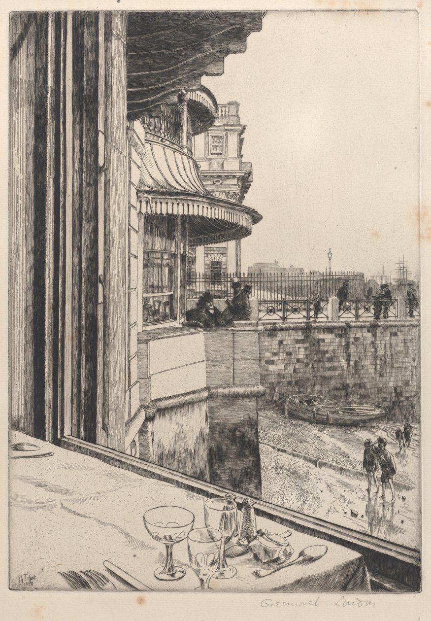 Trafalgar Tavern, Greenwich, 1878. alkotó: James Tissot