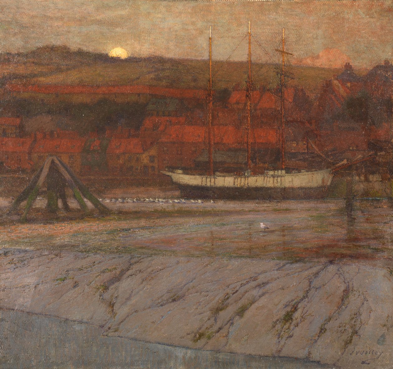 Apály az Esk-en, Whitby közelében alkotó: James Valentine Jelley