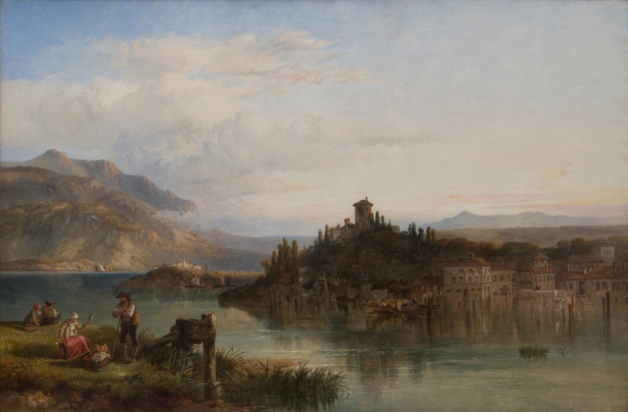 Reggel a Garda-tavon, Olaszország, 1861 alkotó: James Vivien de Fleury
