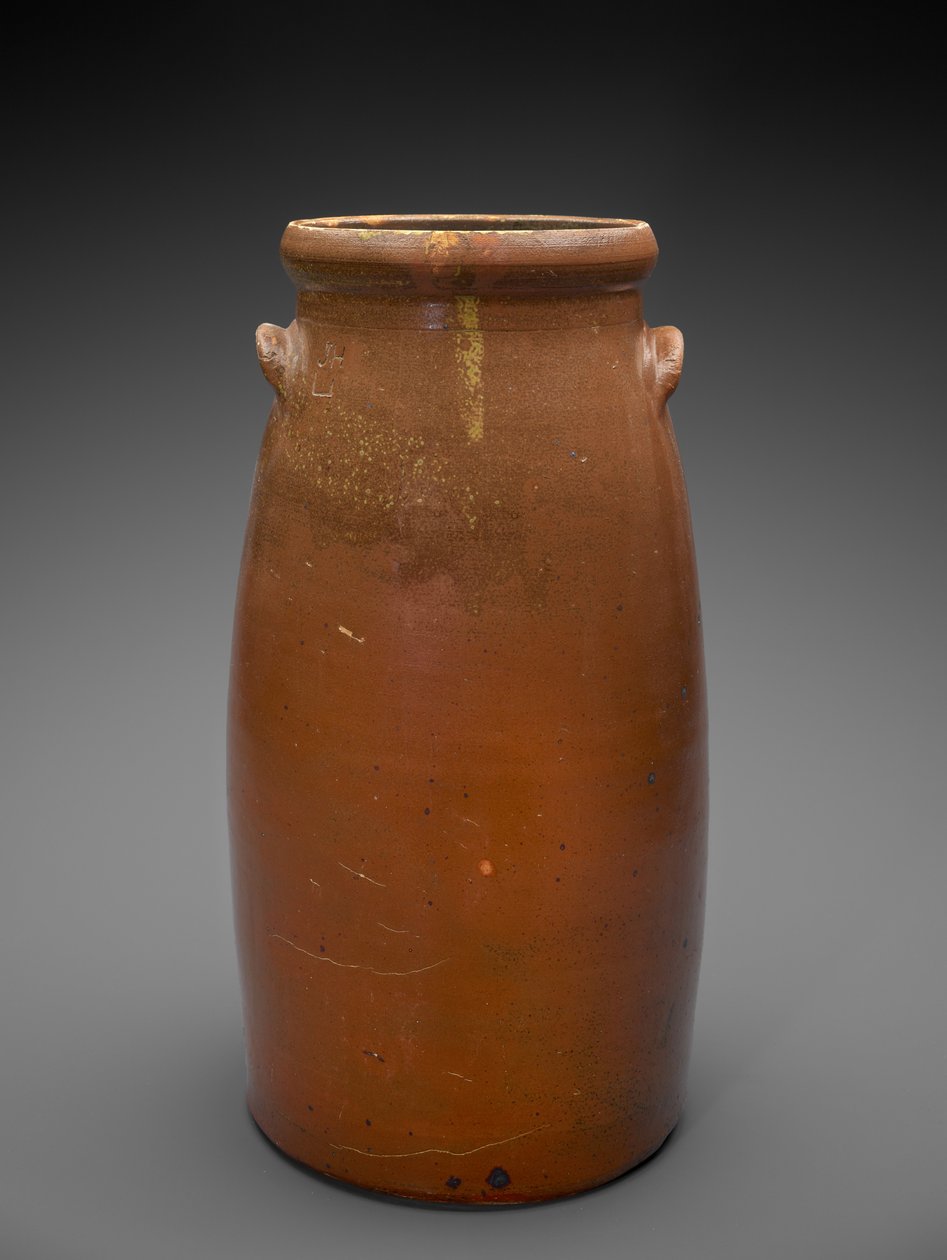 Churn, c. 1879-1900 (csúszómázas kőedény) alkotó: James W. Haden