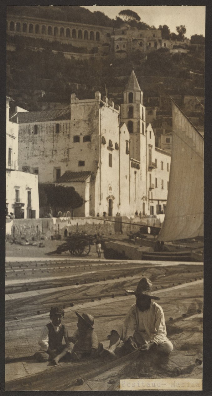 Positano - kikötő alkotó: James W. Holcombe