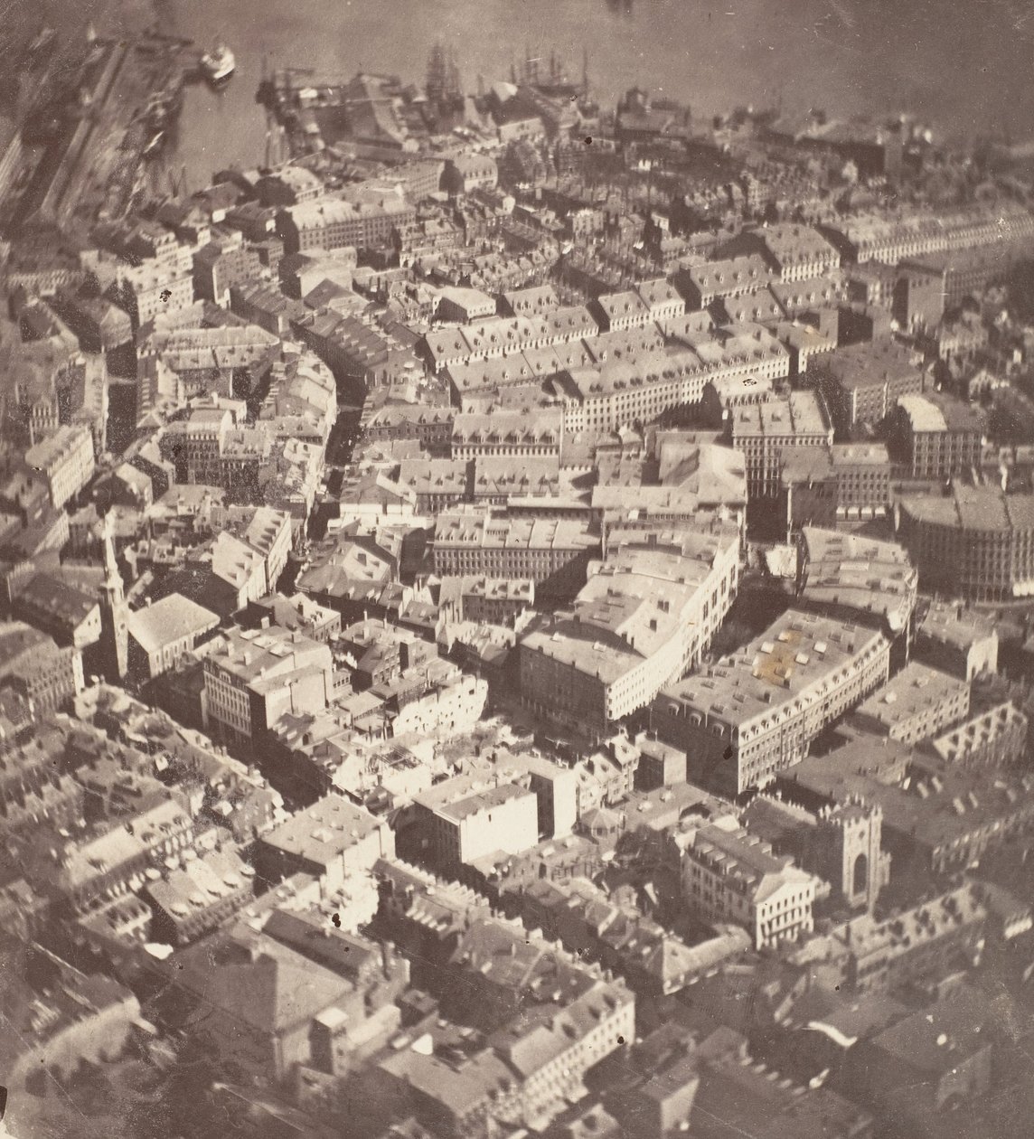 Boston, ahogy a sas és a vadlúd látja, 1860. alkotó: James Wallace Black